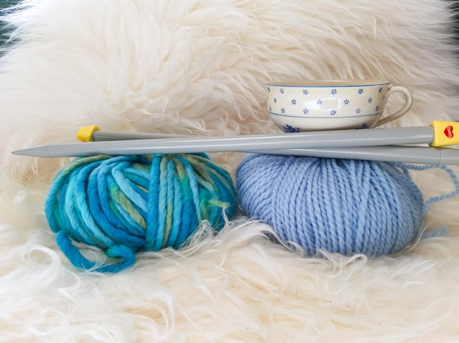 Strik og hygge. Foto: Lene Lund