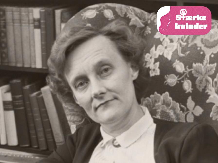 Portræt af den svenske børnebogsforfatter Astrid Lindgren